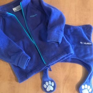 Toddler Columbia Fleece and hat